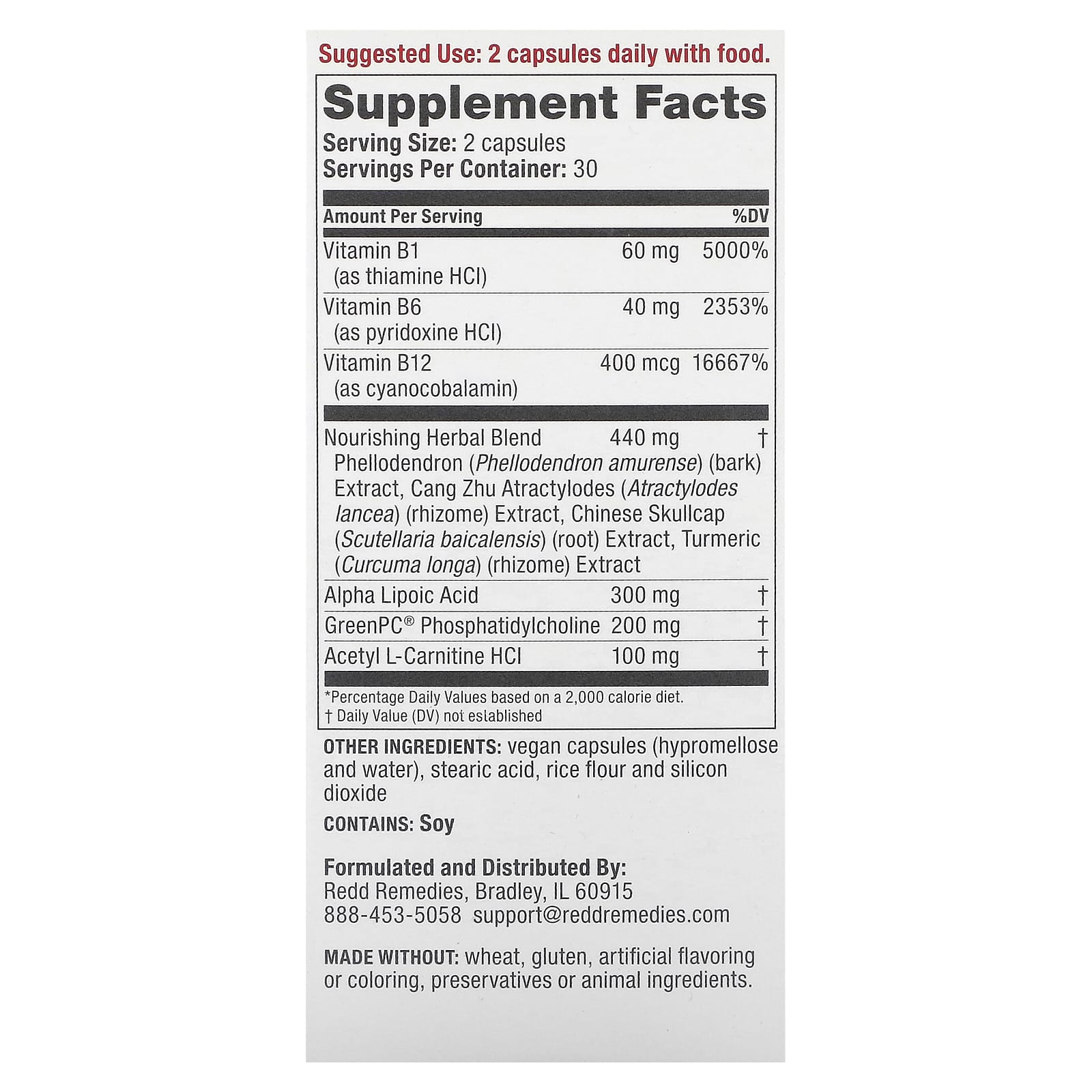 Redd Remedies, Nerve Shield, Hands & Feet, 60 Vegan Capsules - Image 2
