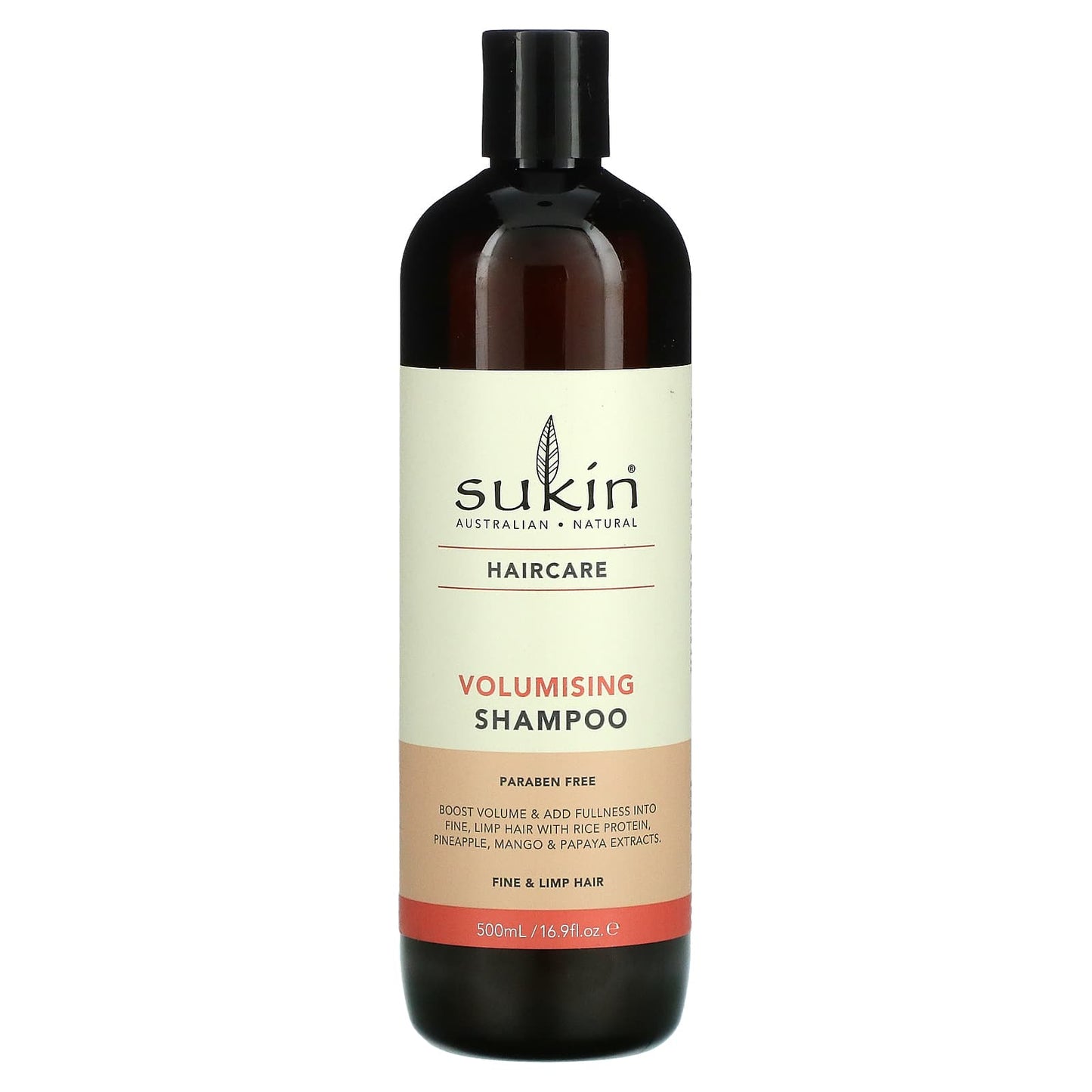 Sukin, Volumising Shampoo, Fine and Limp Hair, 16.9 fl oz (500 ml) - Image 1