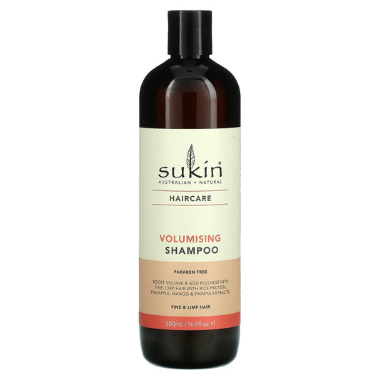 Sukin, Volumising Shampoo, Fine and Limp Hair, 16.9 fl oz (500 ml) - Image 1