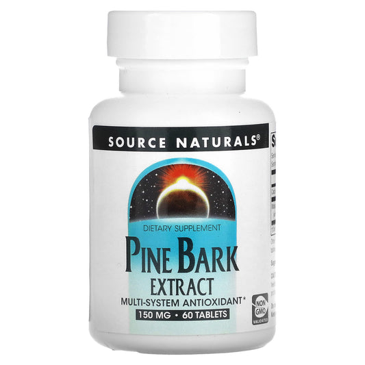 Source Naturals, Pine Bark Extract, 150 mg, 60 Tablets - Image 1