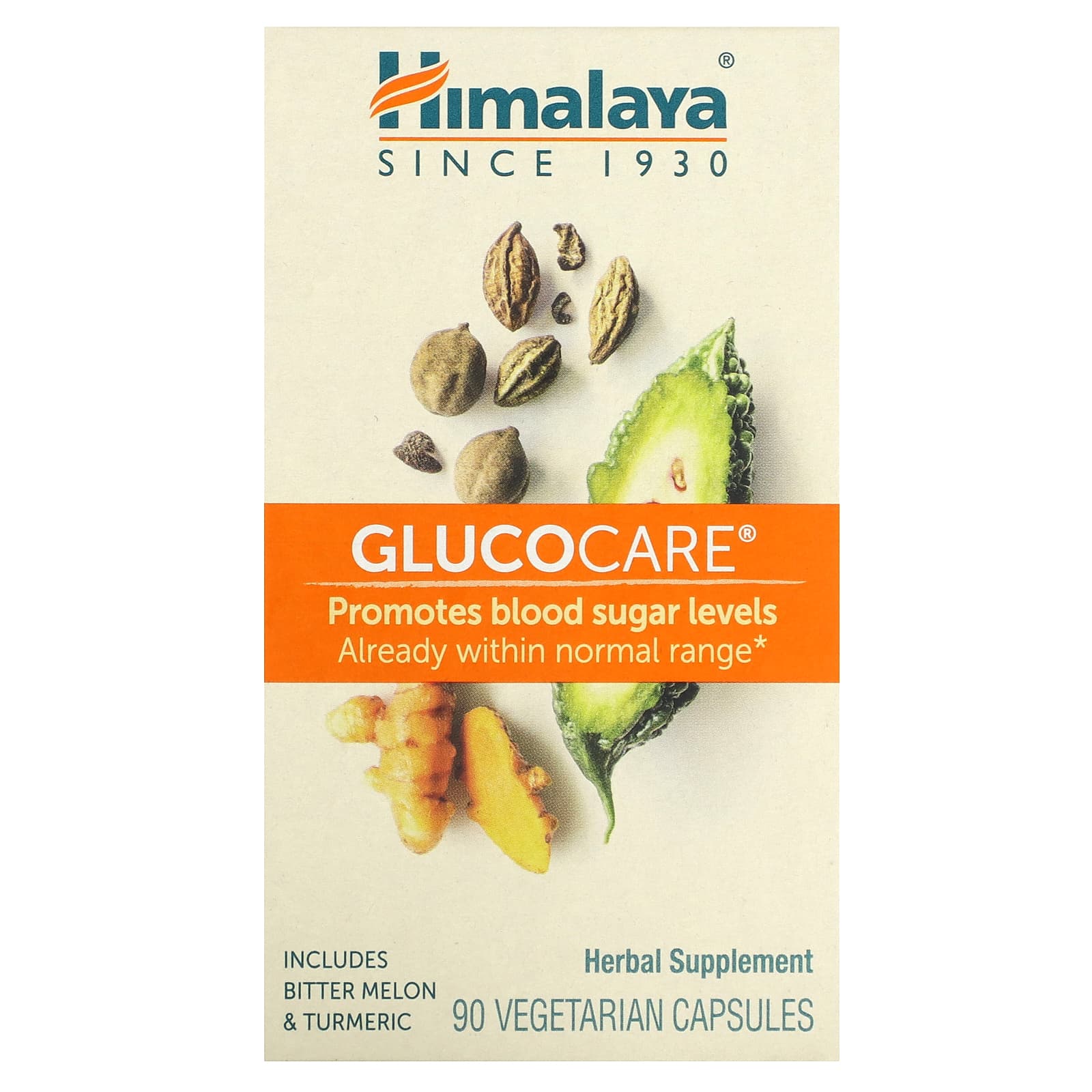 Glucocare Blood Sugar Balance, 90 Veg Capsules, Gluten Free - Image 1