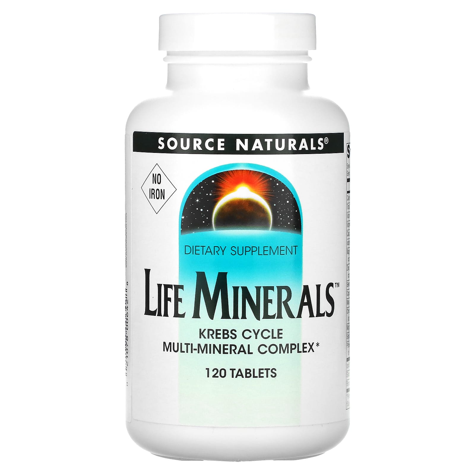 Source Naturals, Life Minerals, No Iron, 120 Tablets - Image 1