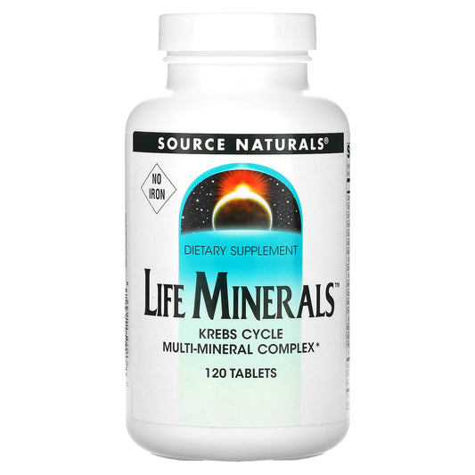Source Naturals, Life Minerals, No Iron, 120 Tablets - Image 1