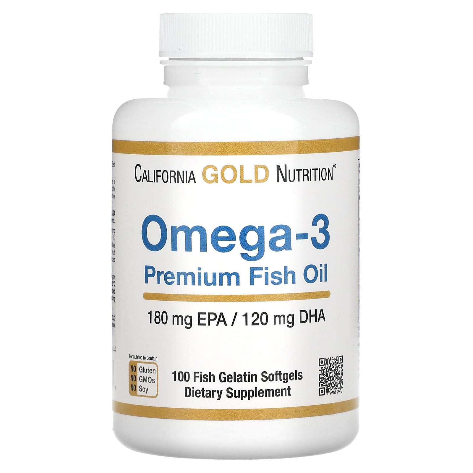 California Gold Nutrition Omega-3 Fish Oil Supplement for Immune Health & Heart - Image 1