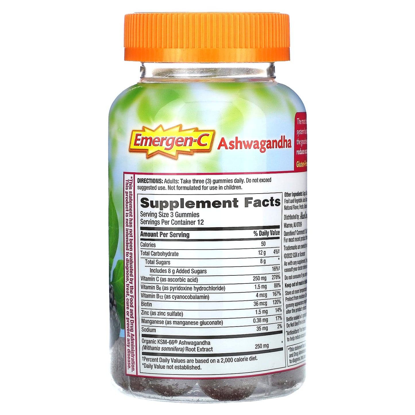 Boost Immunity & Reduce Stress with Emergen-C Ashwagandha Berry Gummies - Image 2