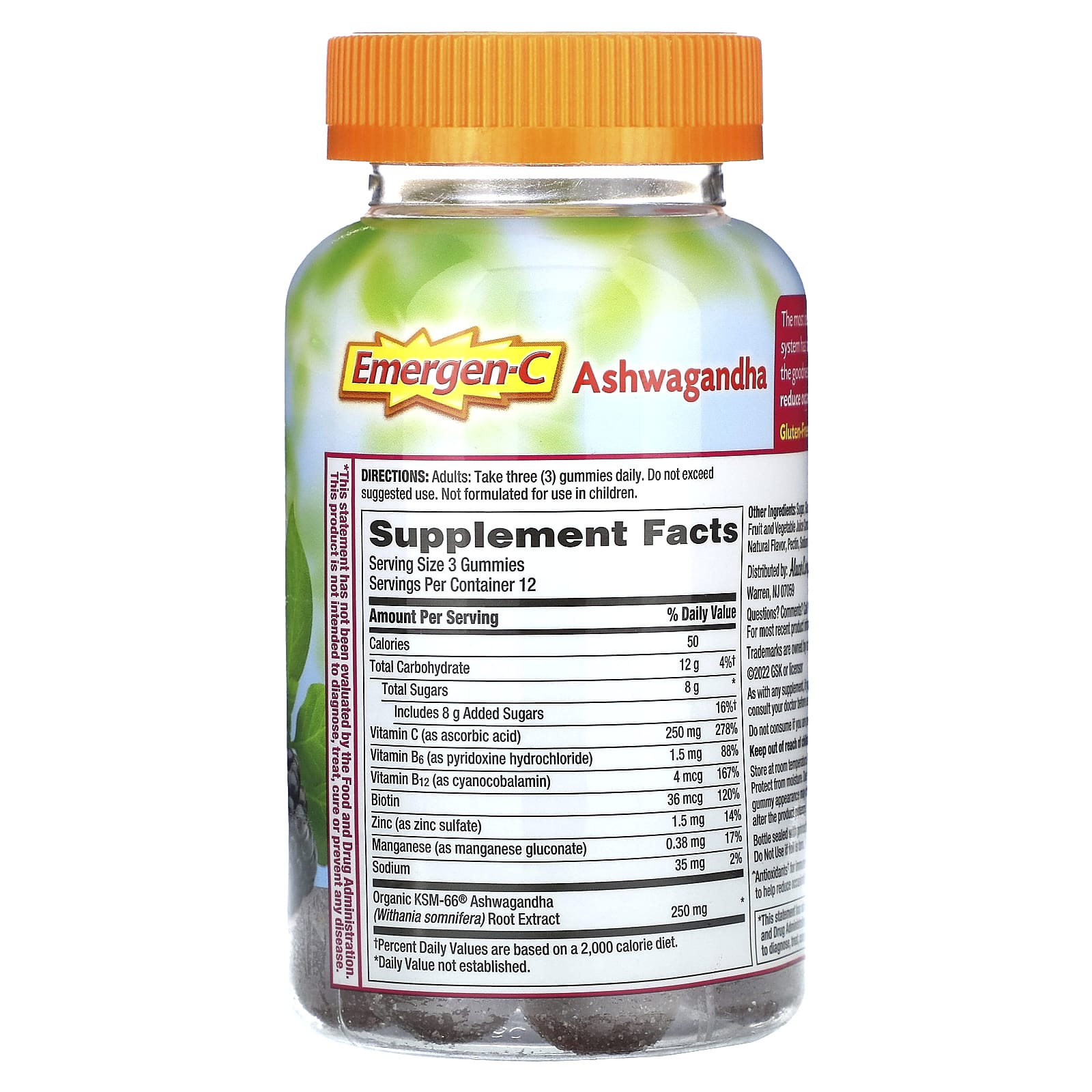 Boost Immunity & Reduce Stress with Emergen-C Ashwagandha Berry Gummies - Image 2