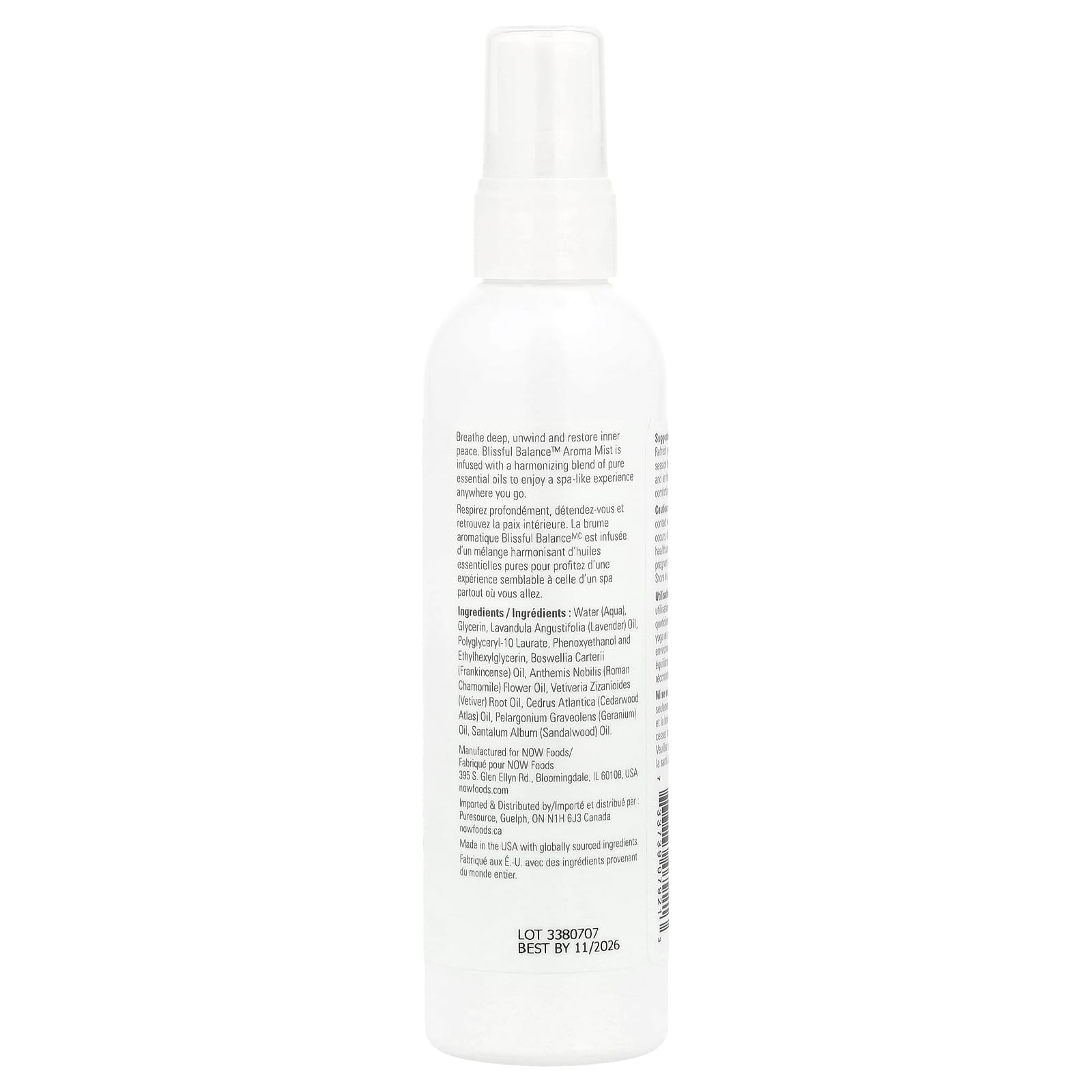 NOW Foods, Essential Oils, Blissful Balance™ Aroma Mist, 4 fl oz (118 ml) - Image 2