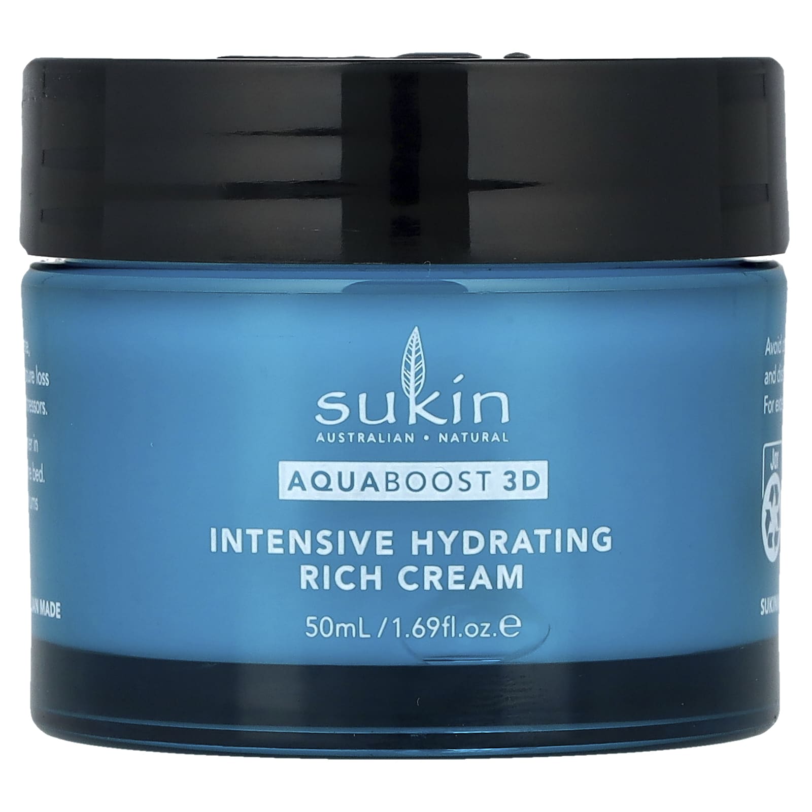 Sukin, AquaBoost 3D, Hyaluronic Acid Rich Night Cream, 1.69 fl oz (50 ml) - Image 1