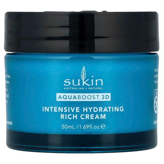 Sukin, AquaBoost 3D, Hyaluronic Acid Rich Night Cream, 1.69 fl oz (50 ml) - Image 1