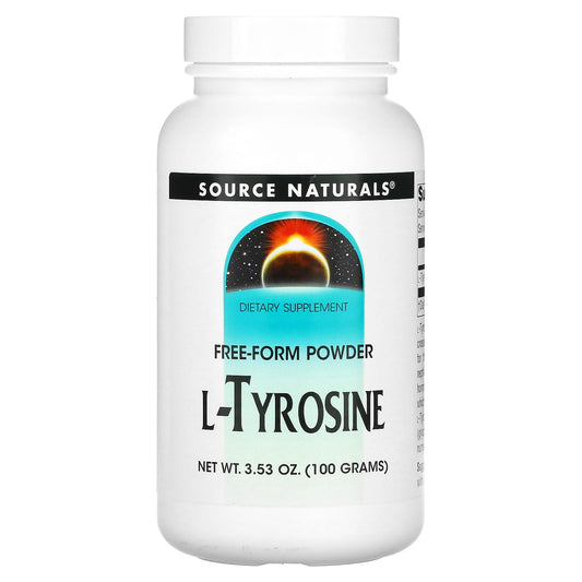 Source Naturals, L-Tyrosine, Free-Form Powder, 3.53 oz (100 g) - Image 1