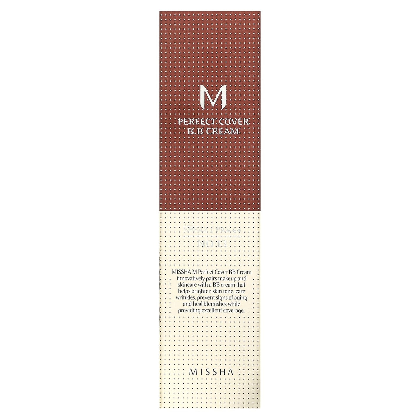 Missha, M Perfect Cover B.B Cream, SPF 42 PA+++, No. 13 Bright Beige, 1.7 fl oz (50 ml) - Image 2