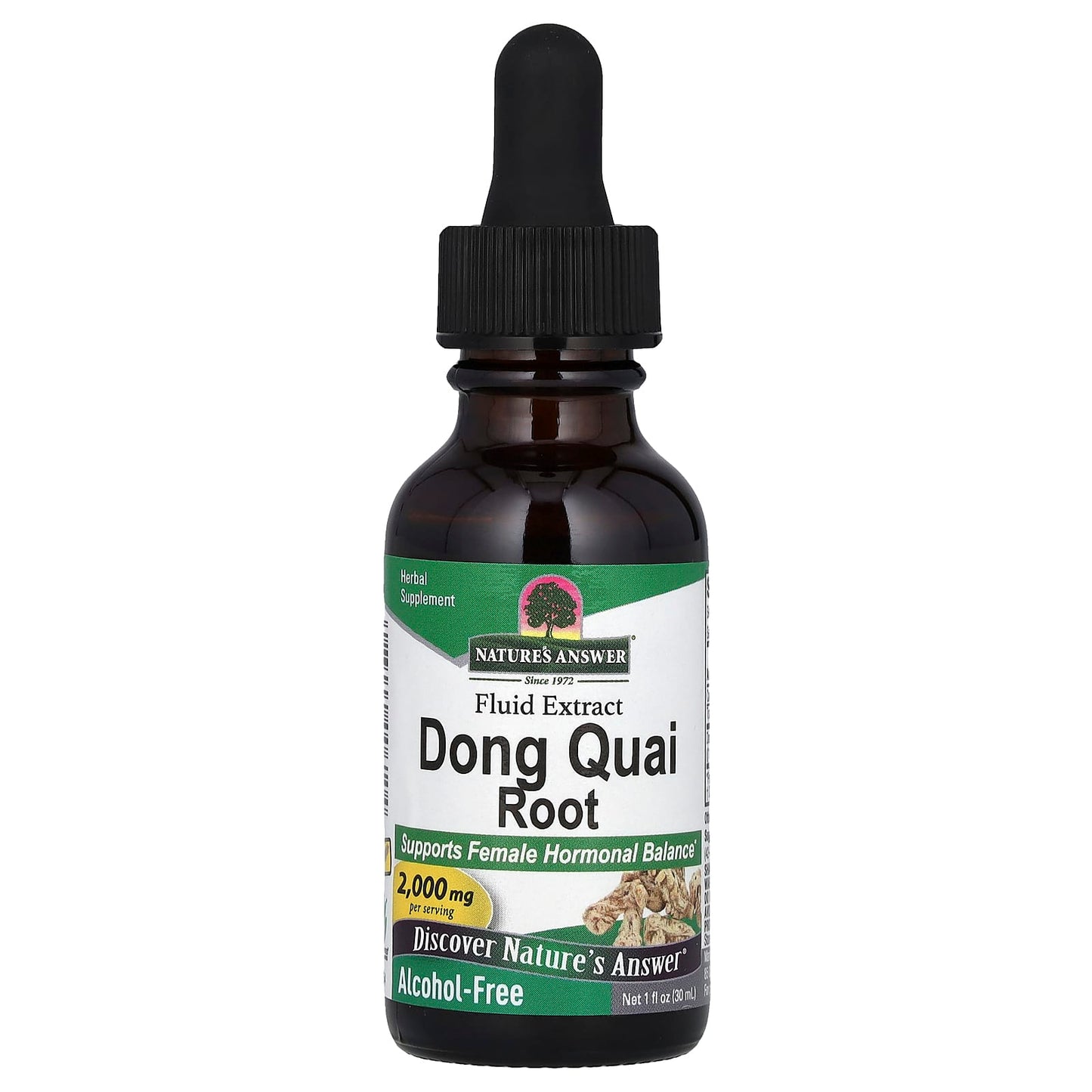 Nature's Answer, Dong Quai Root, Fluid Extract, Alcohol Free, 2,000 mg, 1 fl oz (30 ml) - Image 1