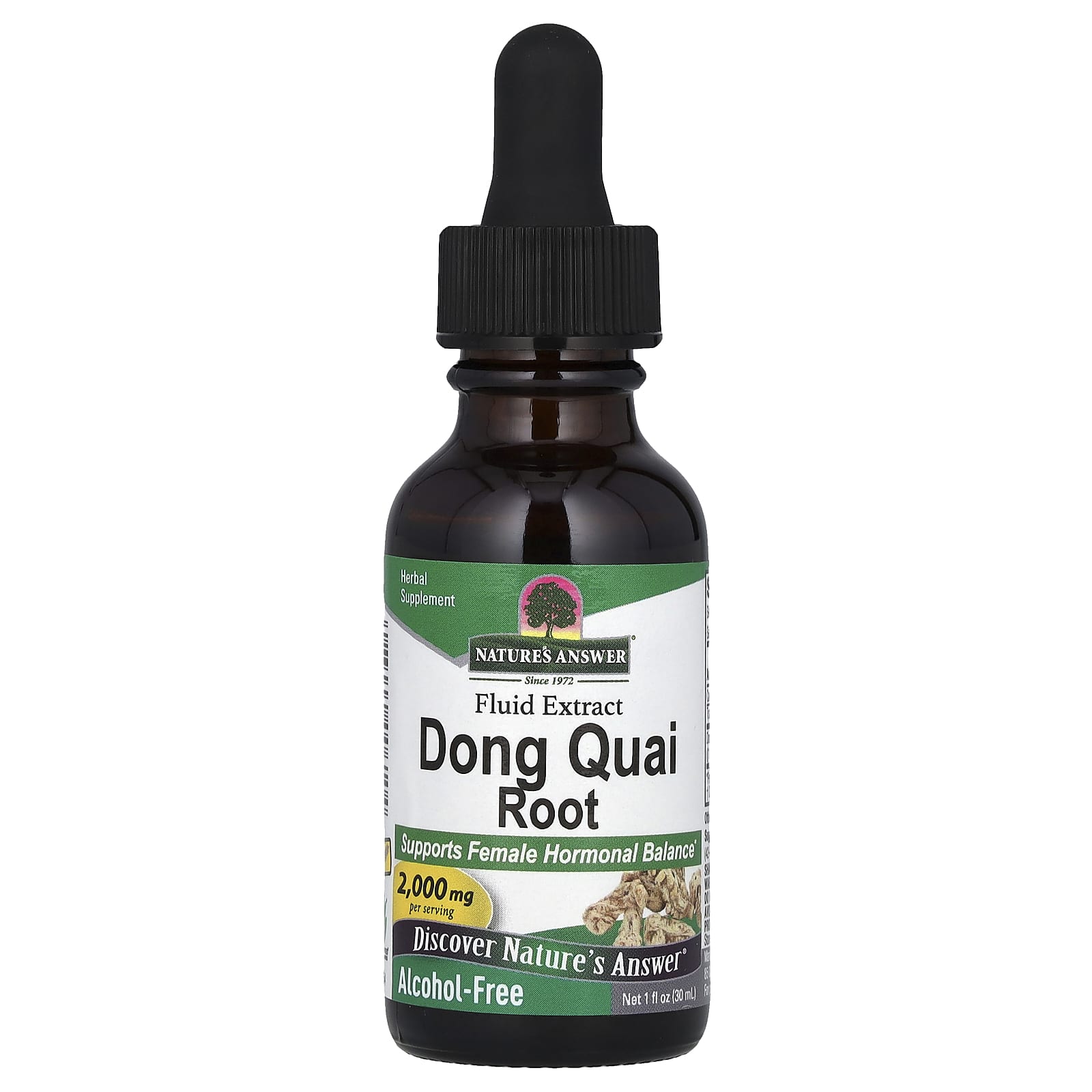 Nature's Answer, Dong Quai Root, Fluid Extract, Alcohol Free, 2,000 mg, 1 fl oz (30 ml) - Image 1