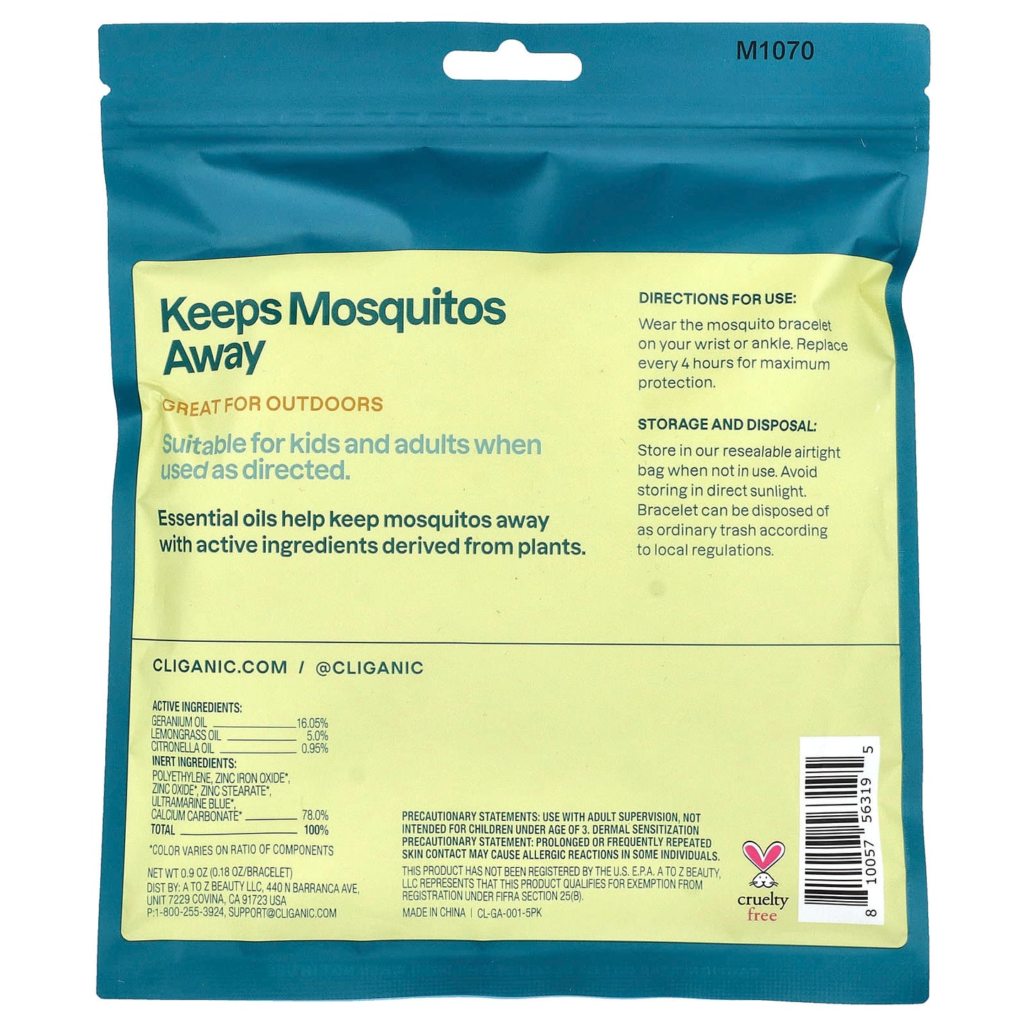 Nature-Inspired Mosquito Repellent Bracelet | Eco-Friendly & Cruelty-Free - Image 2
