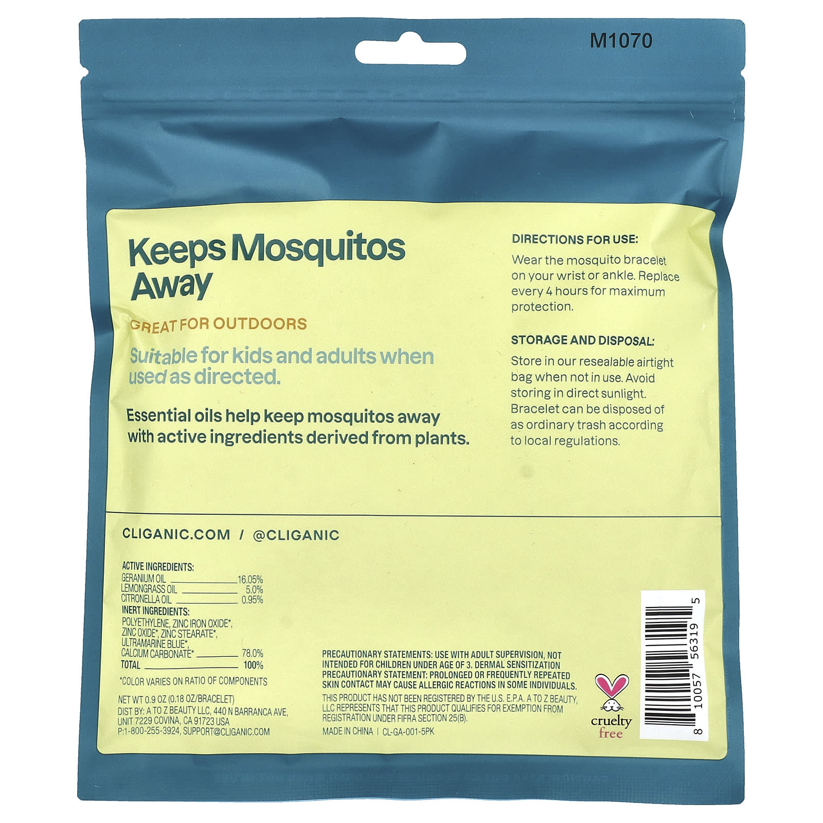 Nature-Inspired Mosquito Repellent Bracelet | Eco-Friendly & Cruelty-Free - Image 2