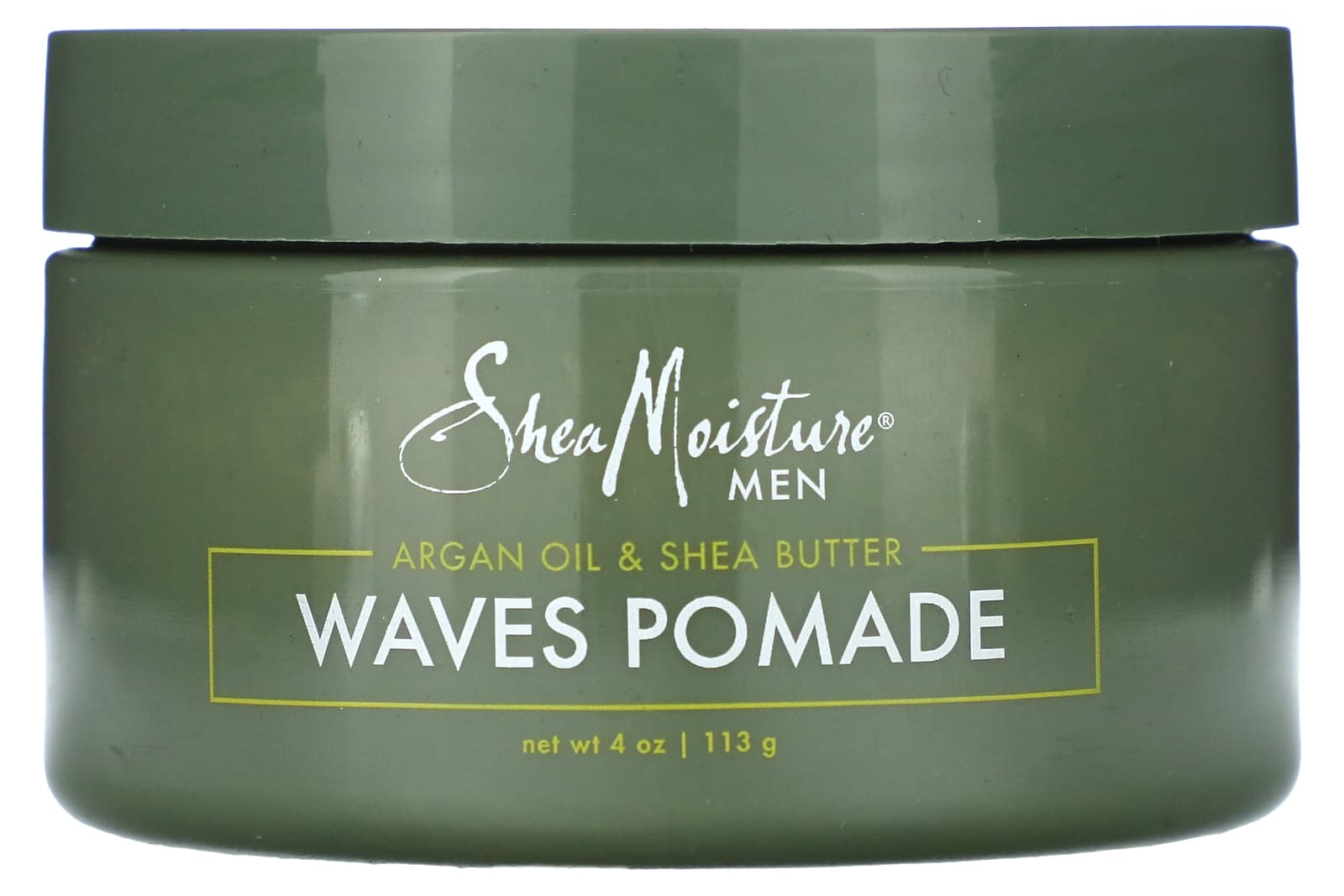 SheaMoisture, Men, Waves Pomade, Argan Oil & Shea Butter, 4 oz (113 g) - Image 1