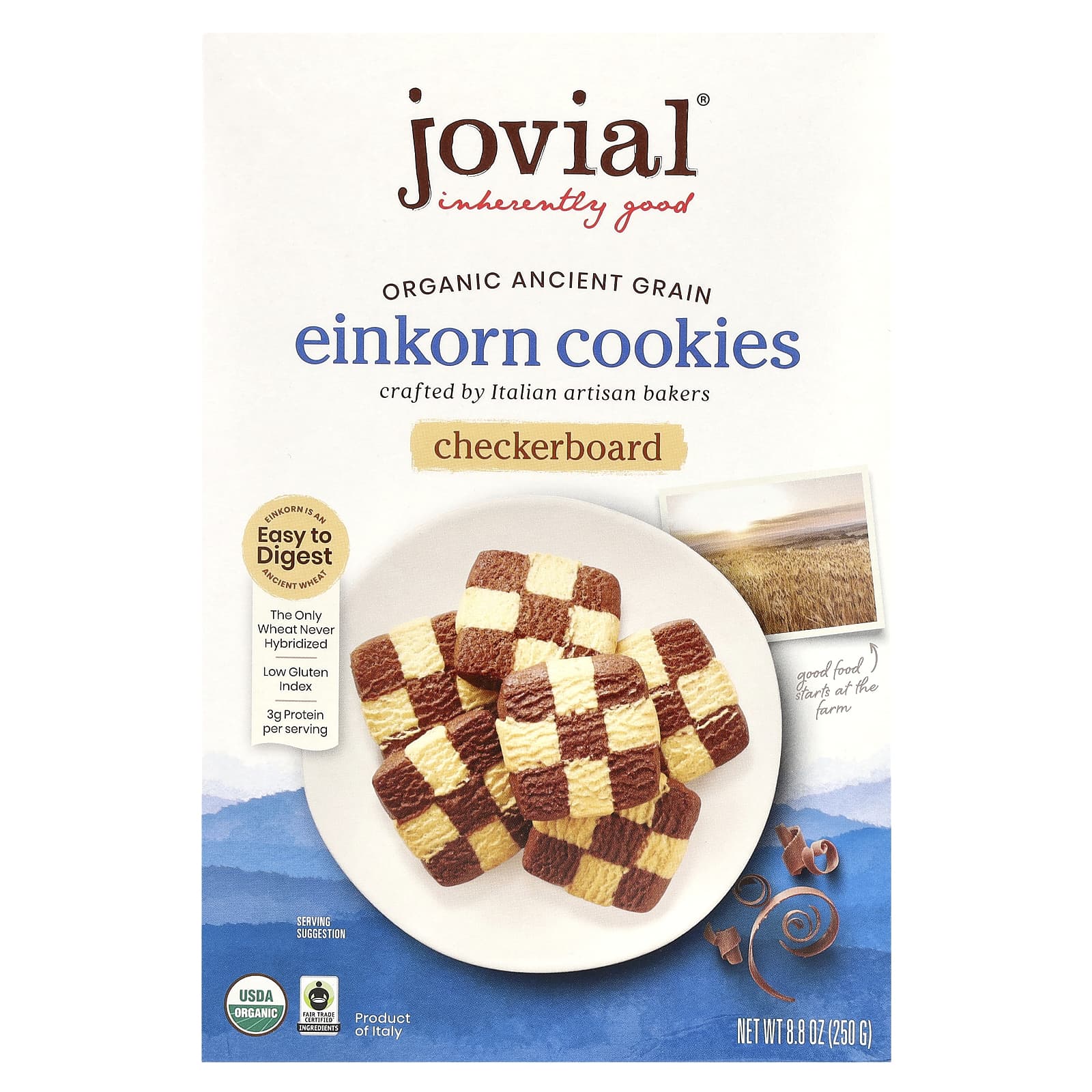 Ancient Grain Organic Einkorn Cookies - Checkerboard, 8.8 oz - Image 1