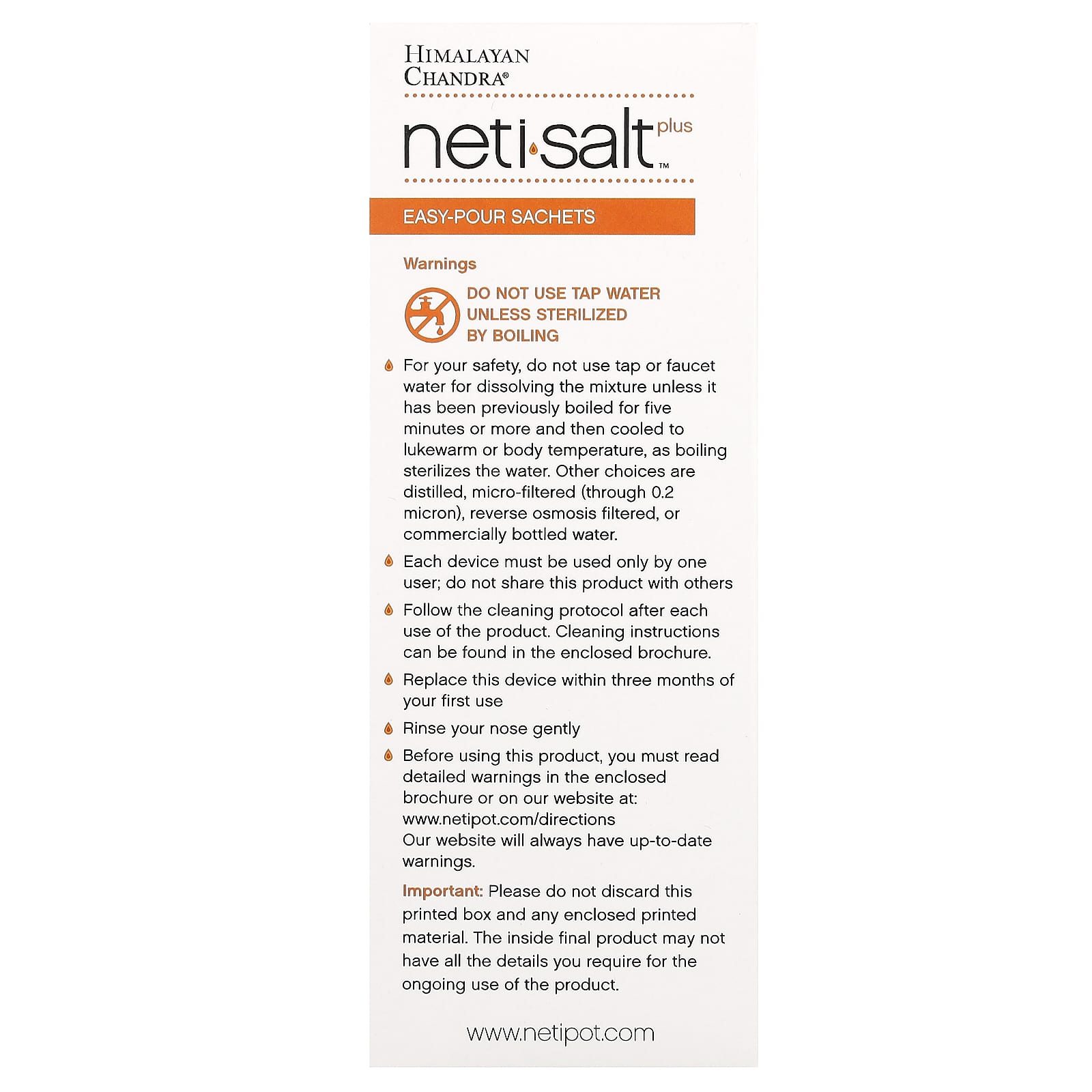 Himalayan Chandra Neti Salt for Nasal Relief, 60 Easy-Pour Sachets - Image 2