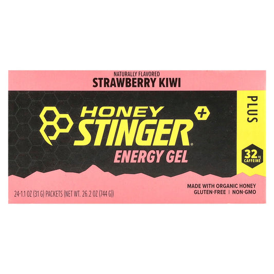 Strawberry Kiwi Energy Gels by Honey Stinger - 24 Packets - Image 1
