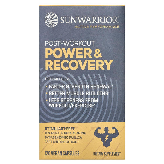 Sunwarrior, Post-Workout, Power & Recovery, 120 Vegan Capsules - Image 1