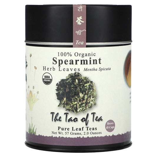 The Tao of Tea, 100% Organic Herb Leaves, Spearmint, 2 oz (57 g) - Image 1