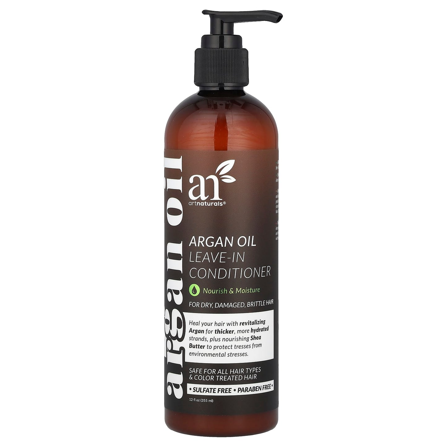 Argan Oil Leave-In Conditioner for Dry, Damaged Hair - Vegan, Eco-Friendly - Image 1