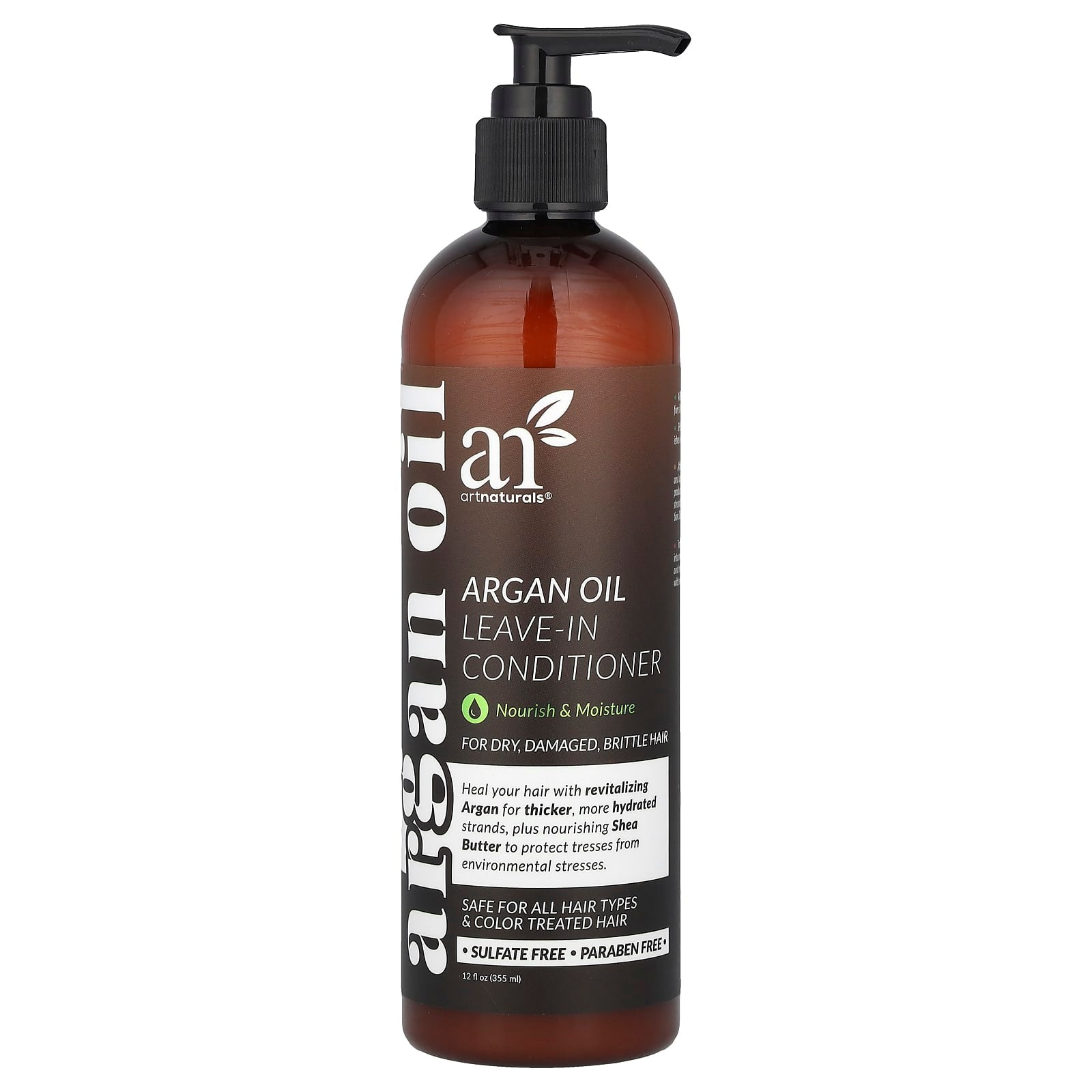 Argan Oil Leave-In Conditioner for Dry, Damaged Hair - Vegan, Eco-Friendly - Image 1
