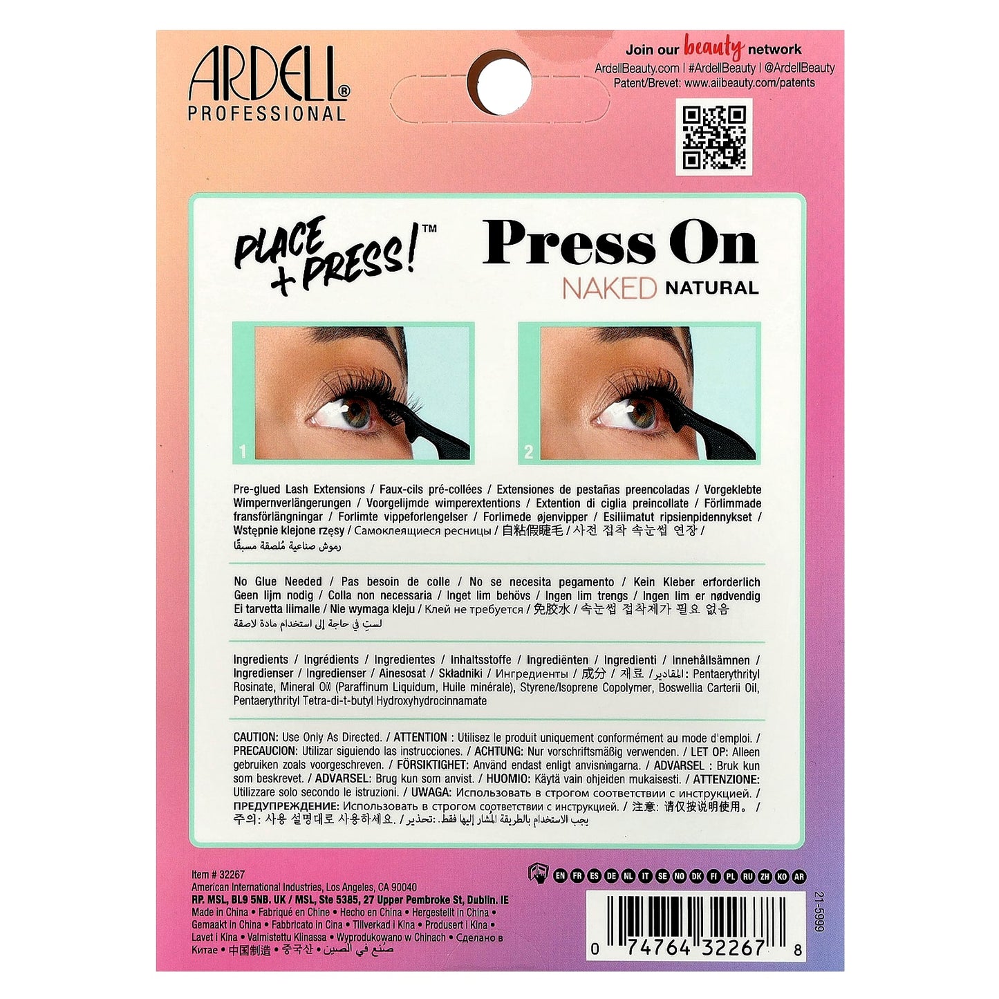 Ardell Press-On Underlash Extensions: Natural, Pre-Glued, 30 Clusters - Image 2