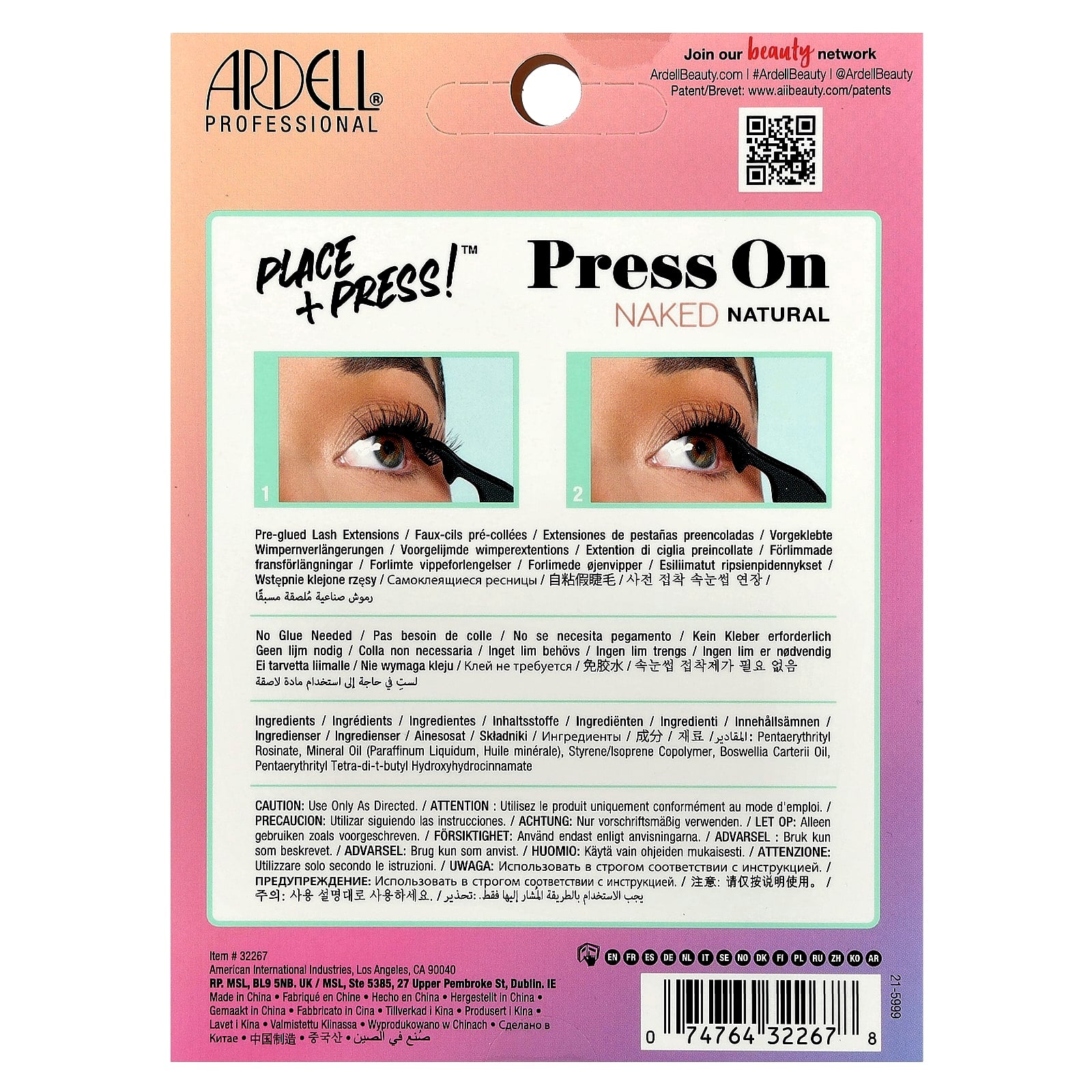 Ardell Press-On Underlash Extensions: Natural, Pre-Glued, 30 Clusters - Image 2