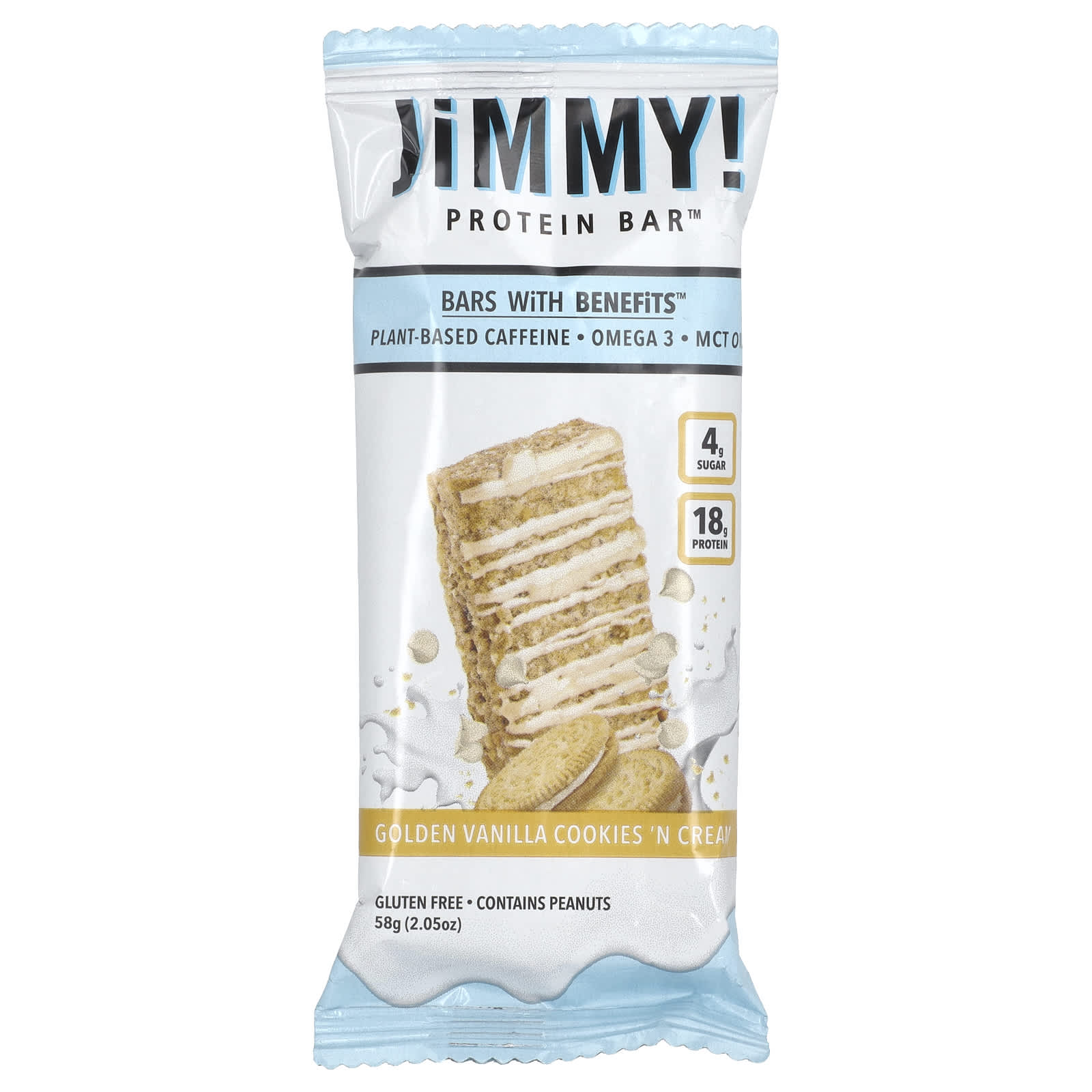 Golden Vanilla Cookies 'N Cream Protein Bars by JiMMY!, 12 Count - Image 2