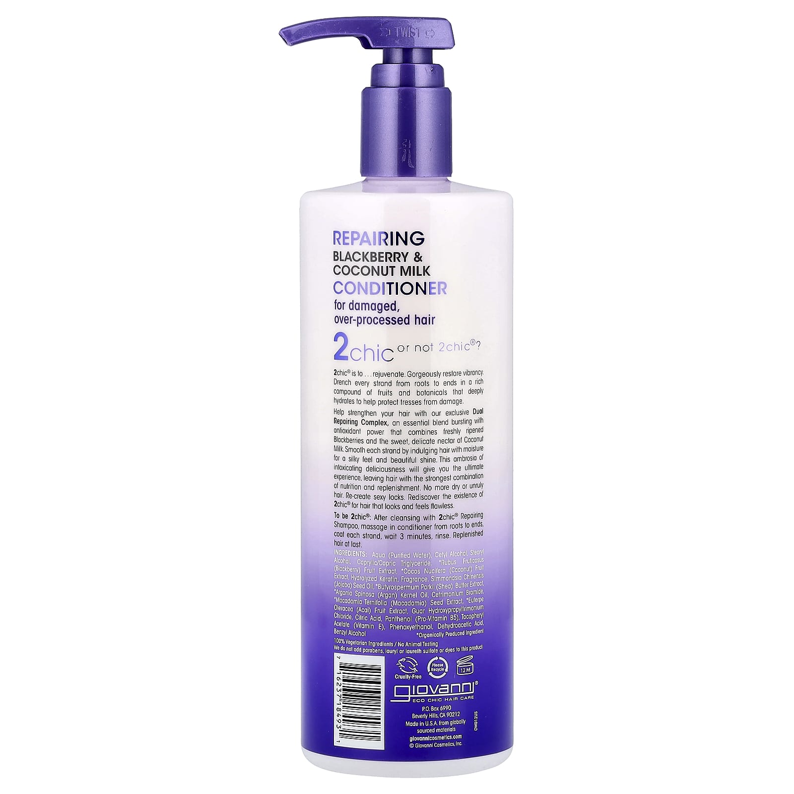 Giovanni 2chic Repairing Conditioner for Damaged Hair - Image 2
