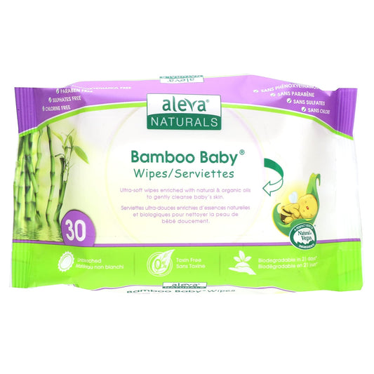 Bamboo Baby Wipes by Aleva Naturals - Natural, Vegan, and Biodegradable - Image 1