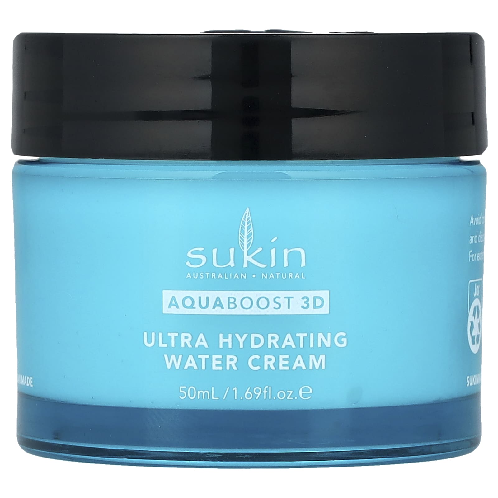 Sukin, AquaBoost 3D, Hyaluronic Acid Water Gel Cream, 1.69 fl oz (50 ml) - Image 1