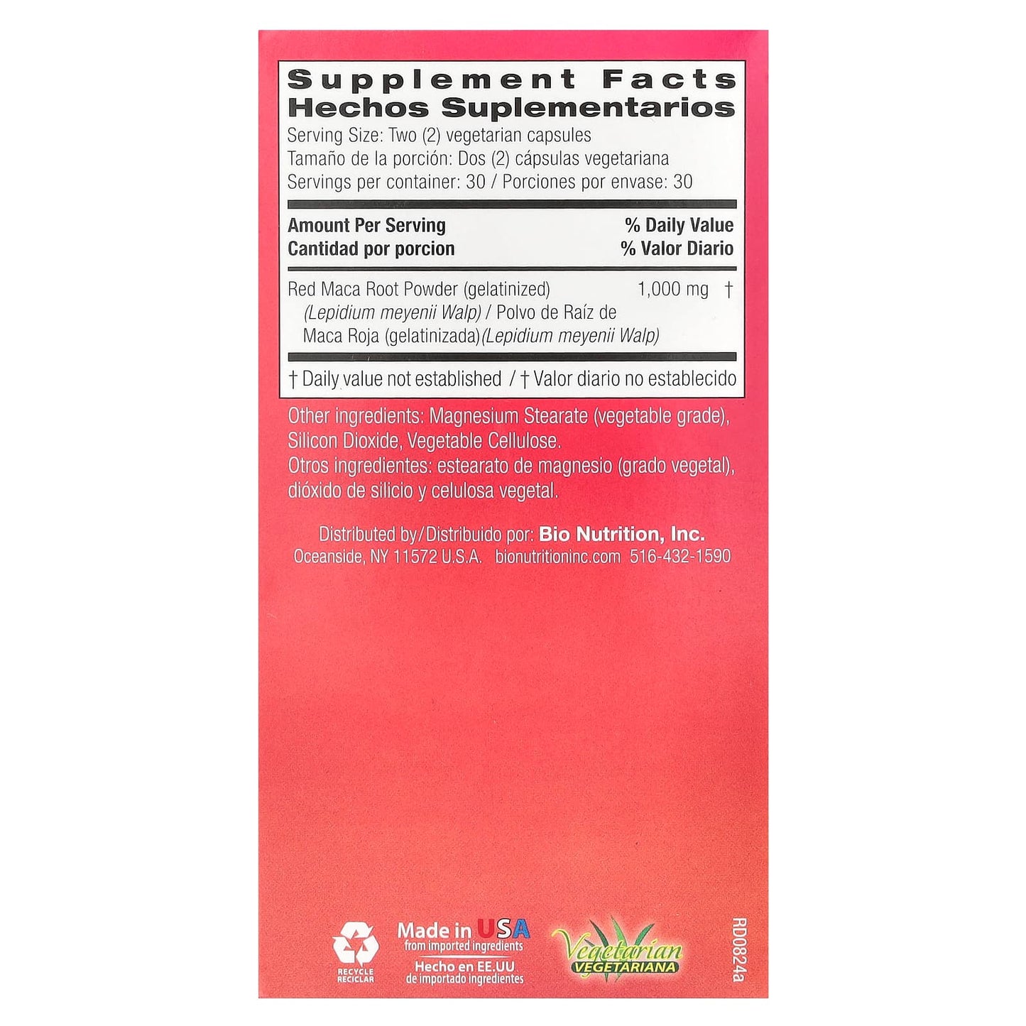 Red Maca for Women - Bio Nutrition Energy & Hormone Balance Supplement - Image 2