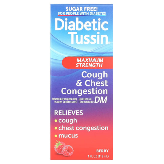 Diabetic Tussin Berry Cough & Chest Congestion Relief, Sugar-Free, 4 fl oz - Image 1