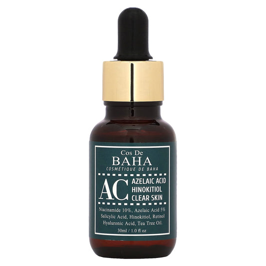 Clear Skin Serum with Azelaic Acid & Hinokitiol by Cos De BAHA - Image 1