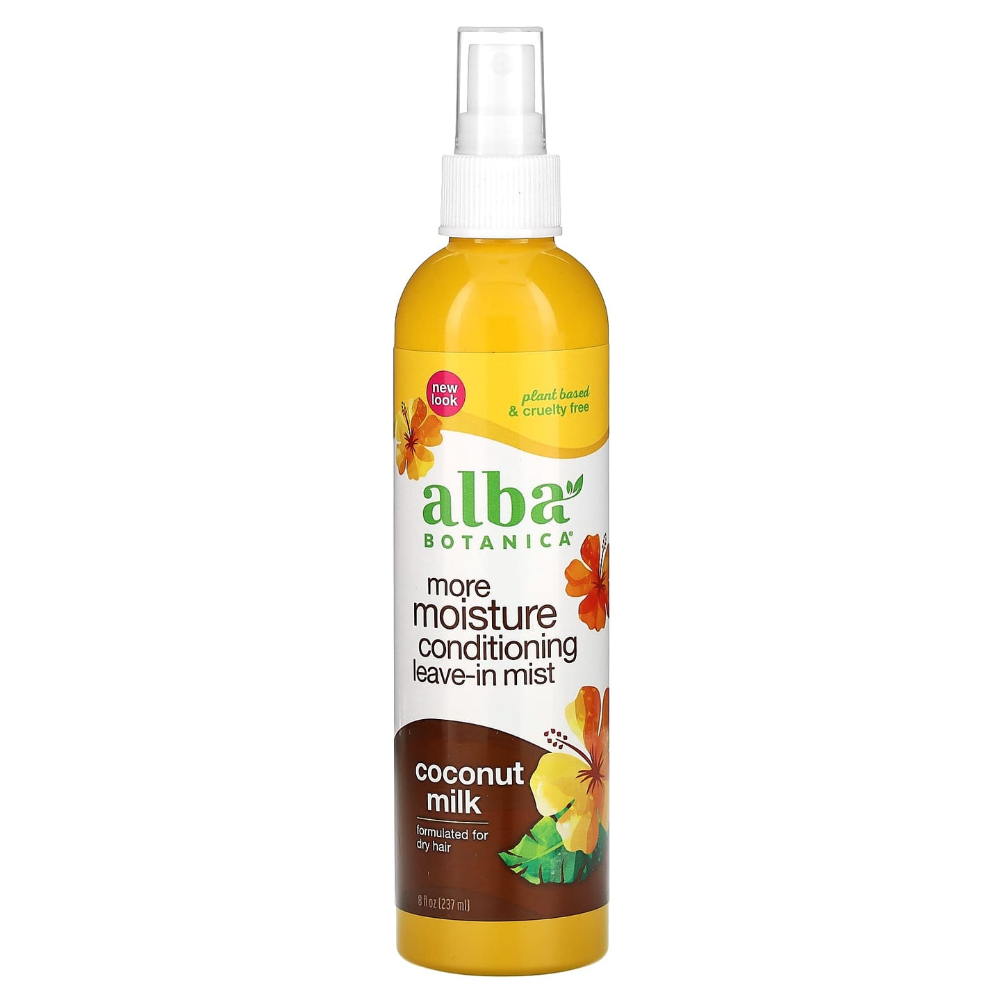 Dry Hair Leave-In Mist by Alba Botanica - Coconut Milk, 8 oz - Image 1