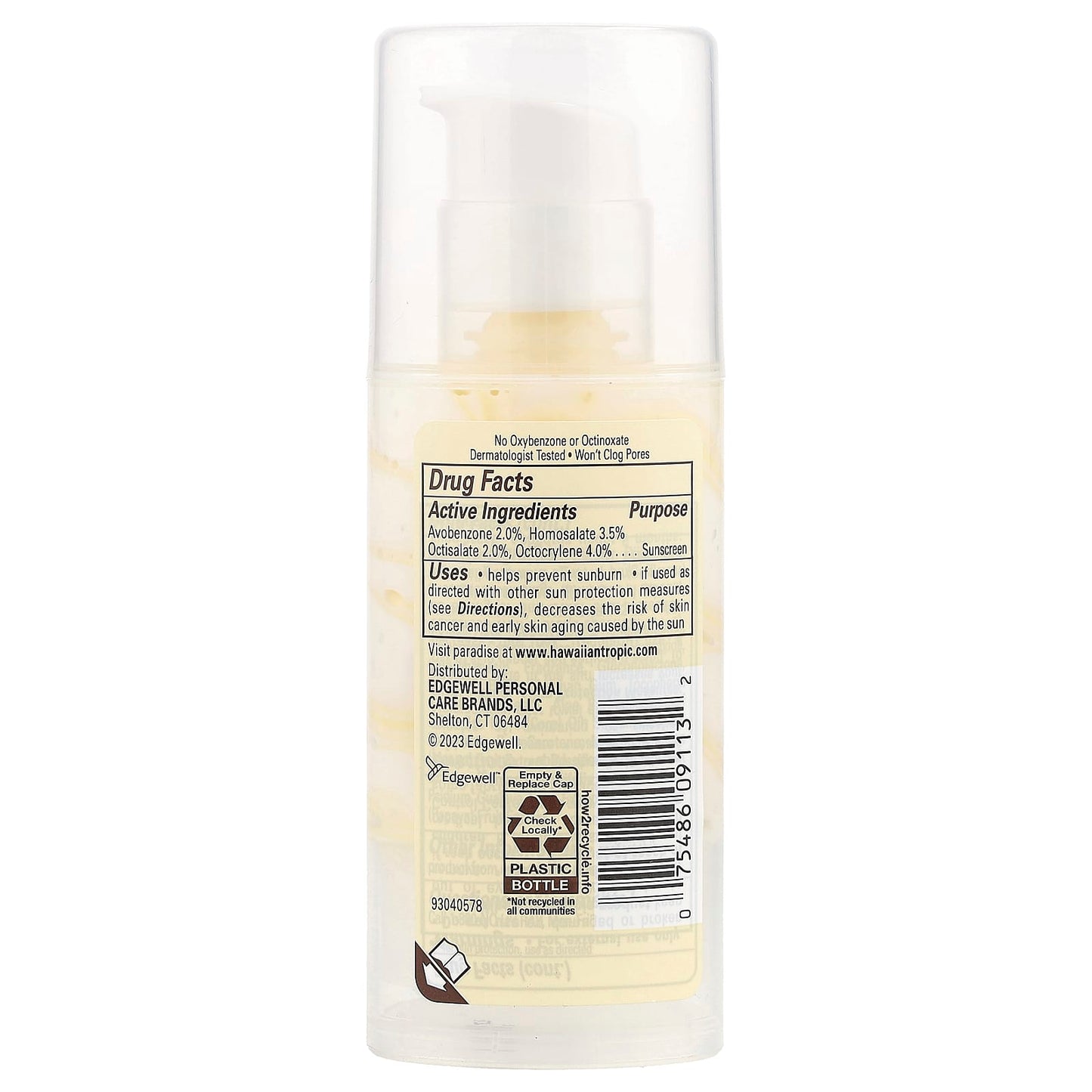Hawaiian Tropic Weightless Hydration Face Sunscreen Lotion SPF 30, 1.7 oz - Image 2
