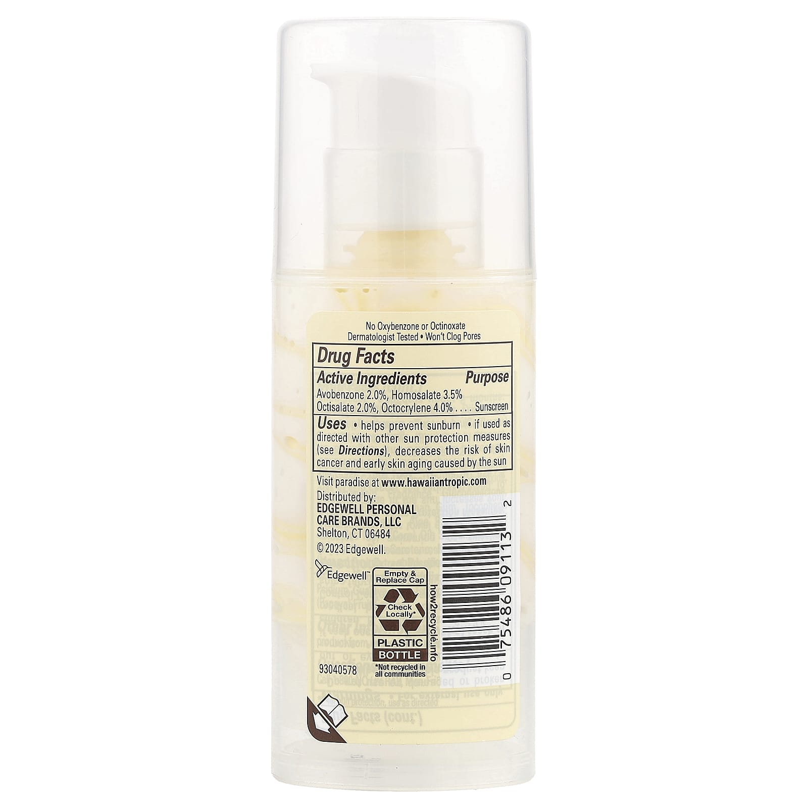 Hawaiian Tropic Weightless Hydration Face Sunscreen Lotion SPF 30, 1.7 oz - Image 2