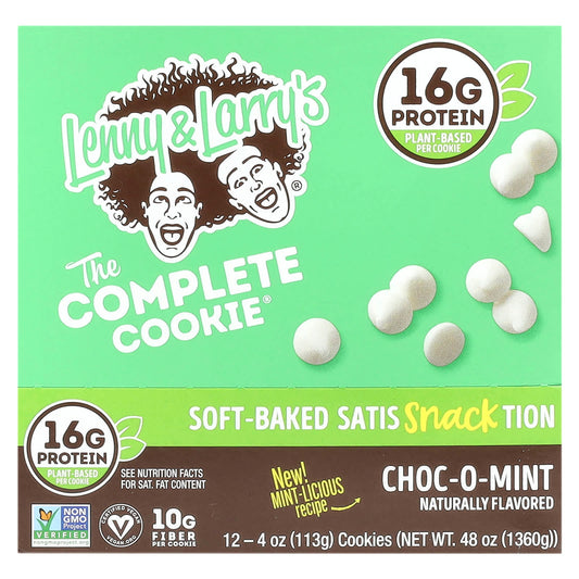 Lenny & Larry's, The Complete Cookie®, Choc-O-Mint, 12 Cookies, 4 oz (113 g) Each - Image 1