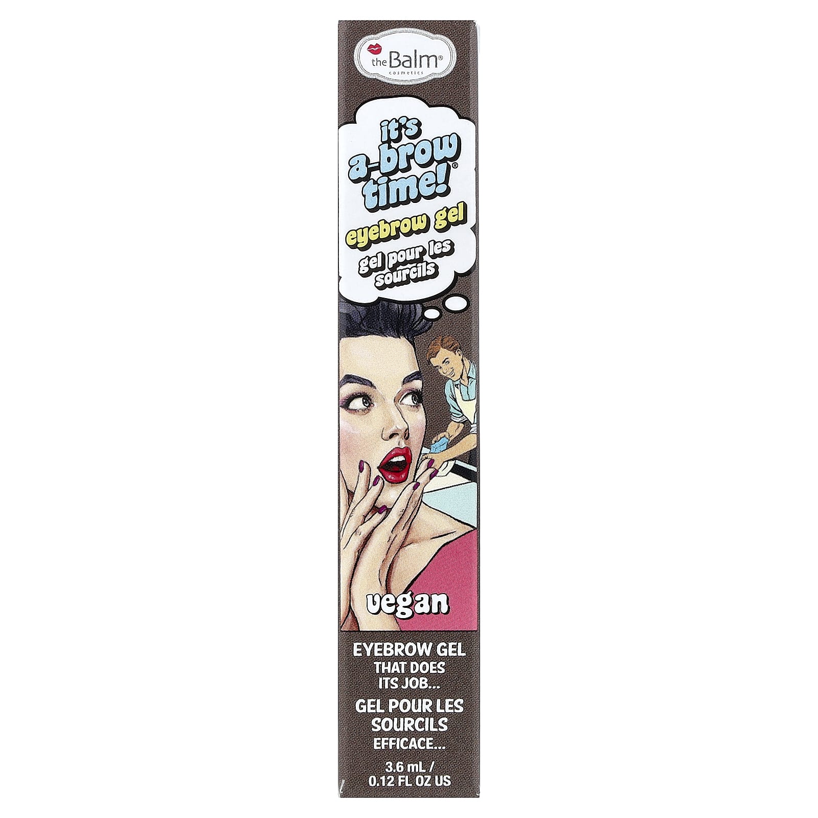 theBalm Cosmetics, It's A-Brow Time!® Eyebrow Gel, Dark Brown, 0.12 fl oz (3.6 ml) - Image 2