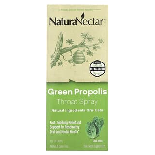 Natural Throat Relief with Green Propolis Throat Spray by NaturaNectar