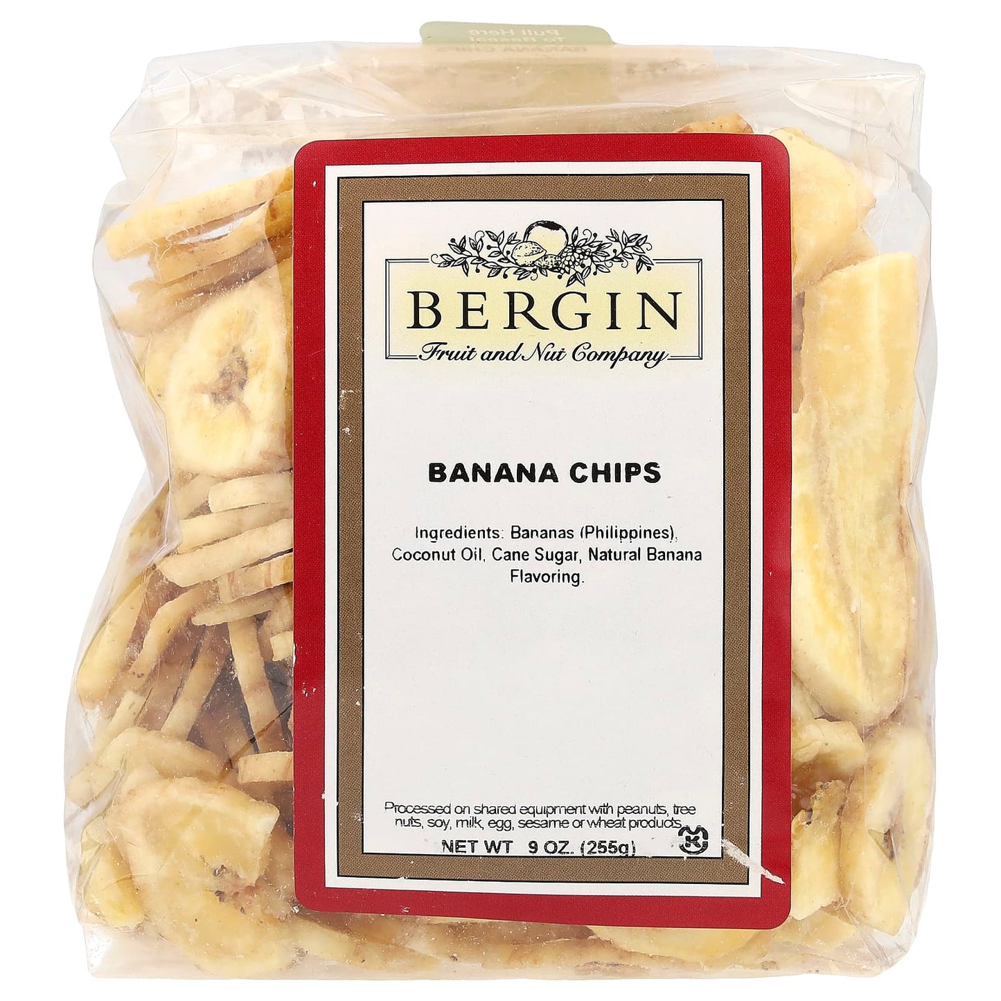 Crunchy Banana Chips, 9 oz (255 g) by Bergin Fruit - Image 1