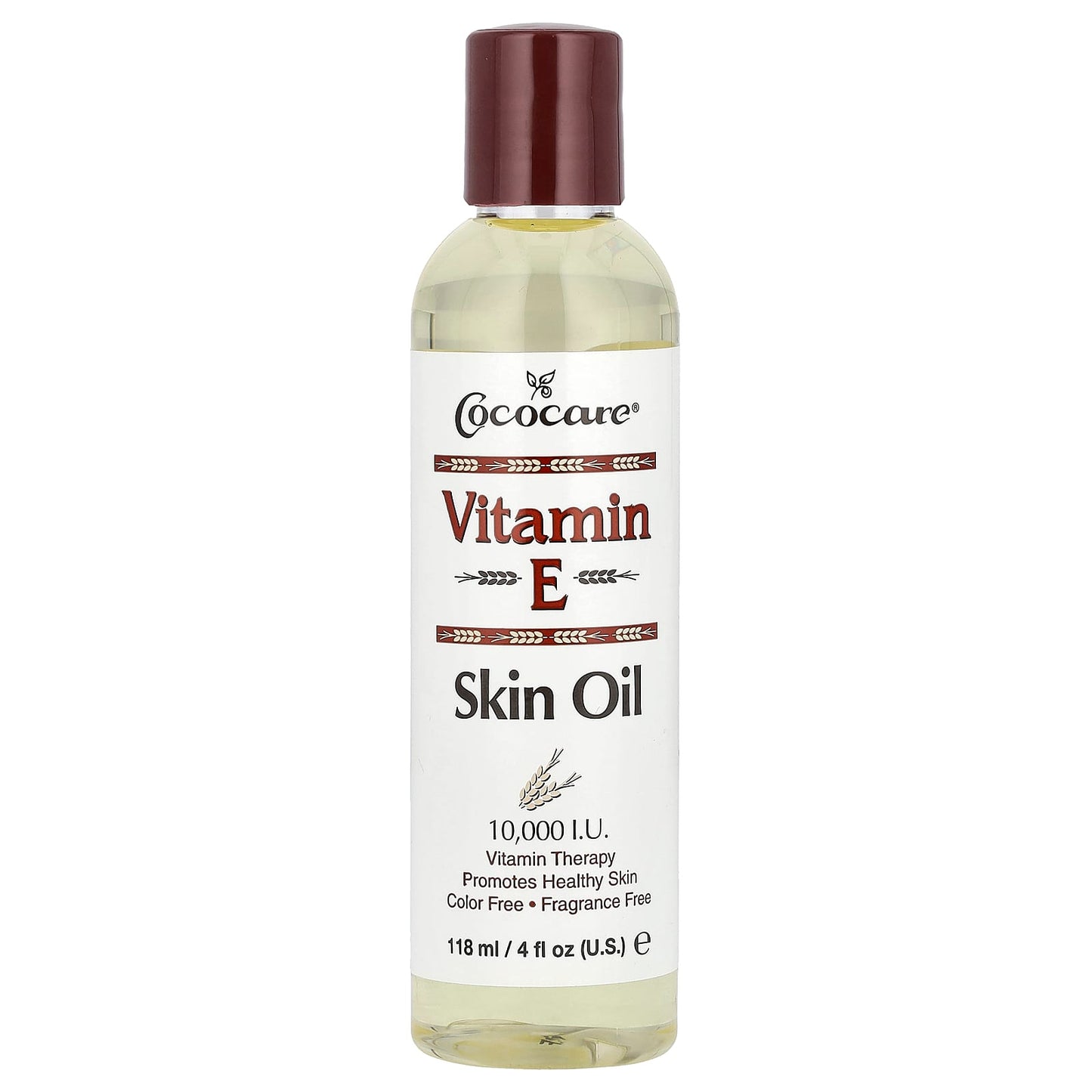 Vitamin E Skin Oil by Cococare - Fragrance Free, 10,000 I.U. (118 ml) - Image 1