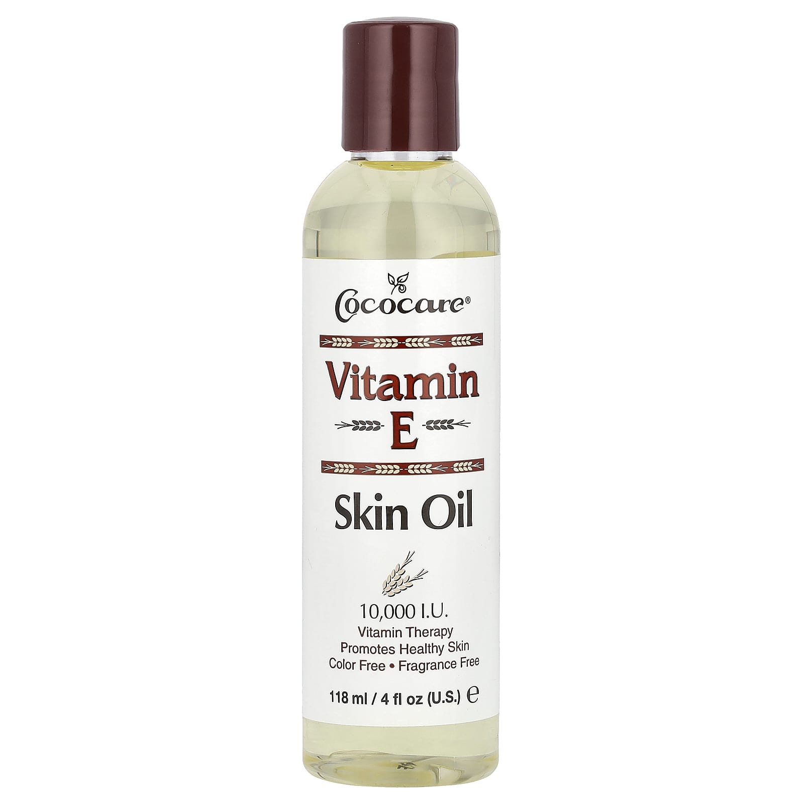 Vitamin E Skin Oil by Cococare - Fragrance Free, 10,000 I.U. (118 ml) - Image 1