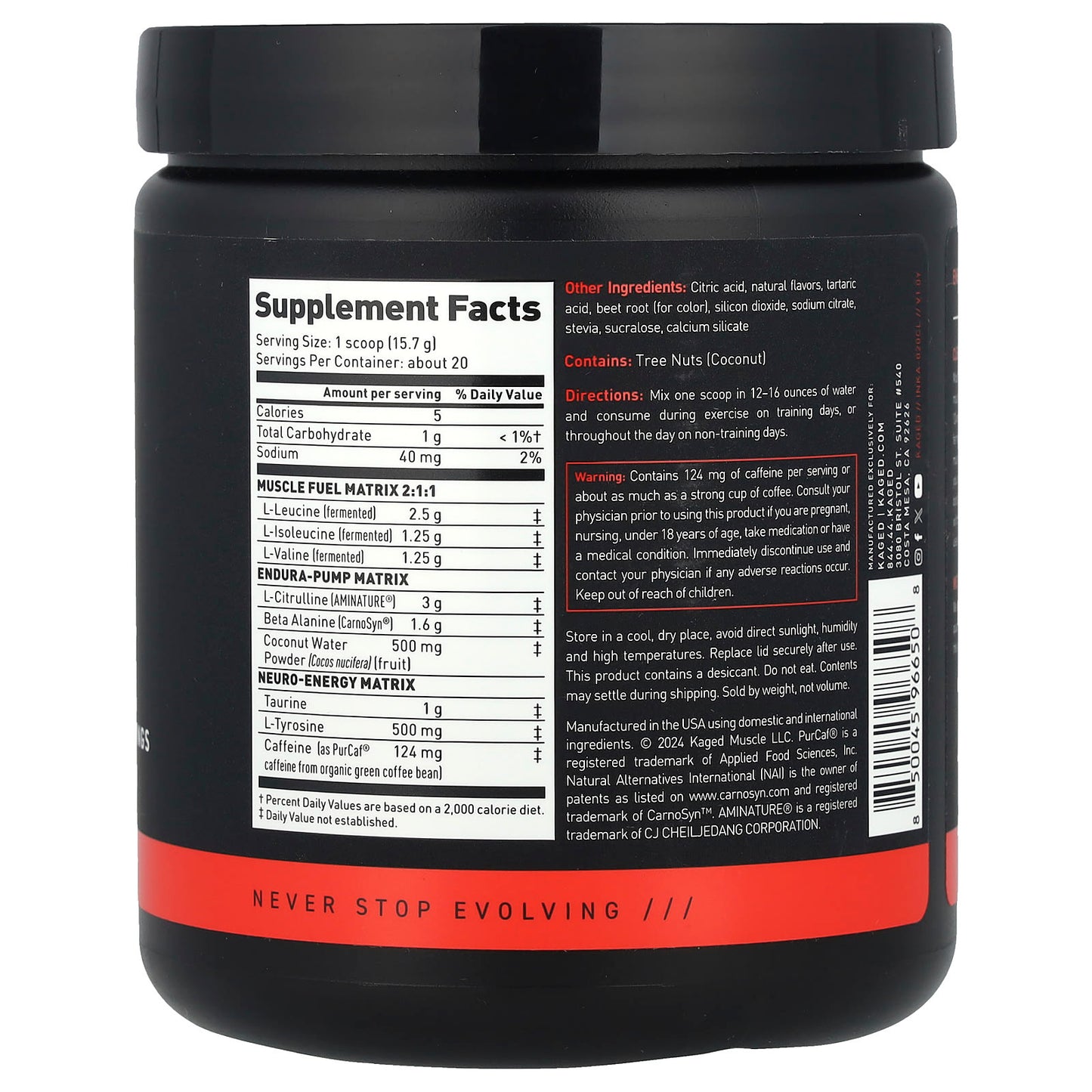 Kaged Intra-Workout: Clean Energy for Unstoppable Workouts - Image 2