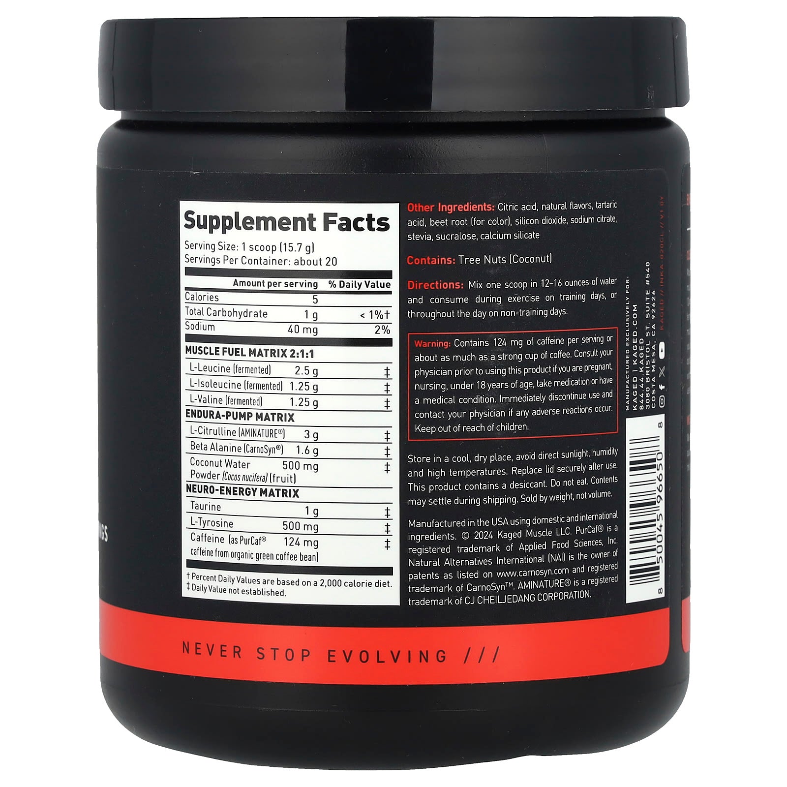 Kaged Intra-Workout: Clean Energy for Unstoppable Workouts - Image 2
