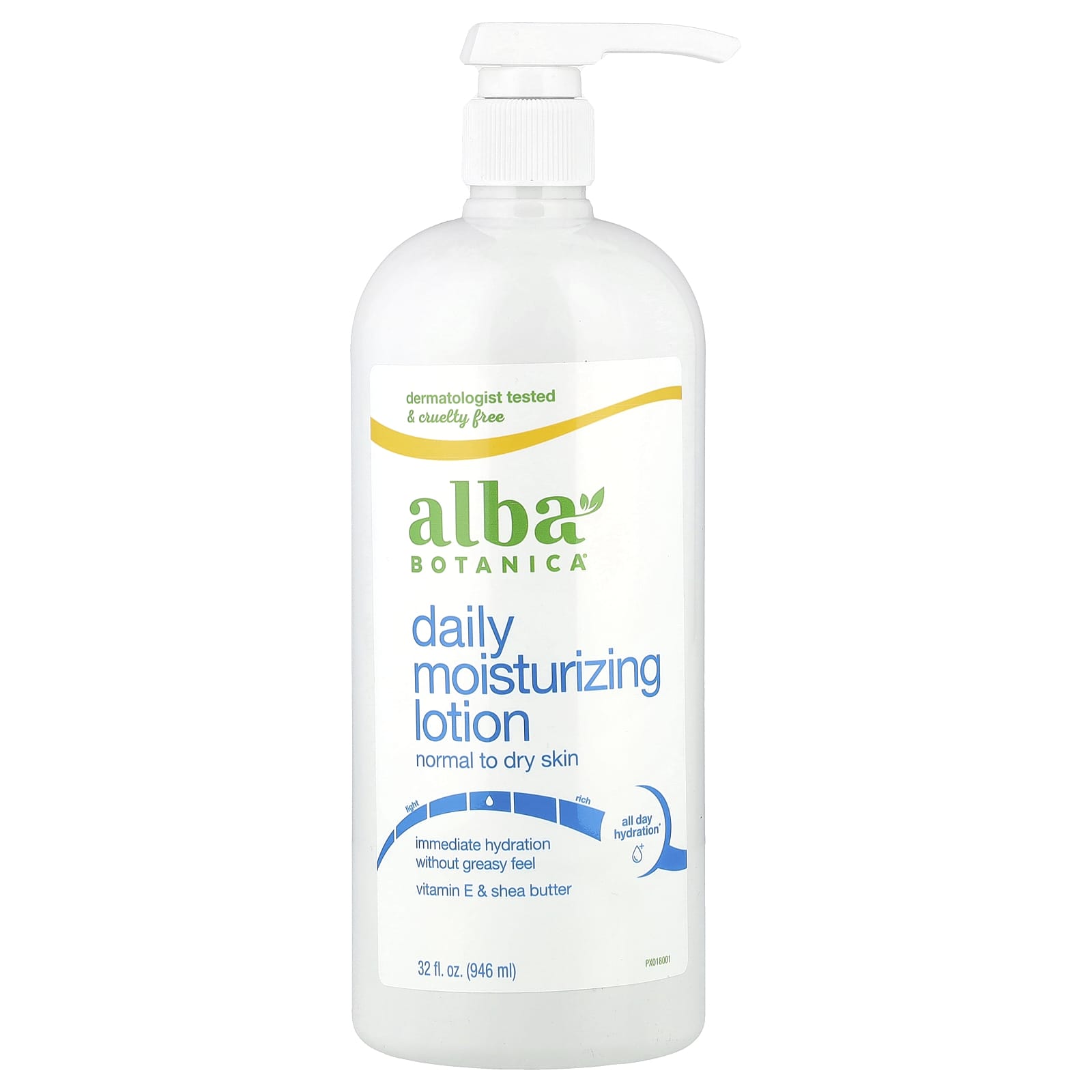 Alba Botanica Daily Moisturizing Lotion for Dry Skin - 32 oz - Image 1