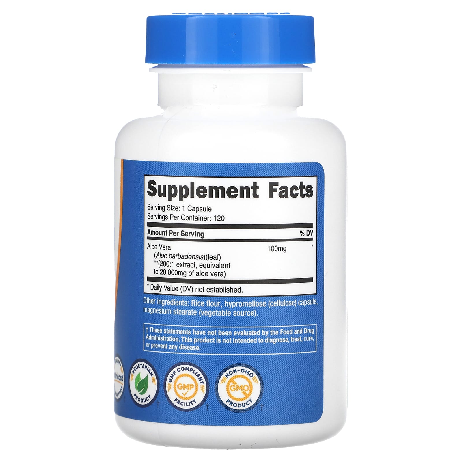 Nutricost, Aloe Vera, 20,000 mg , 120 Capsules - Image 2