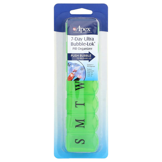Apex 7-Day Ultra Bubble-Lok Pill Organizer for Easy Medication Management - Image 1